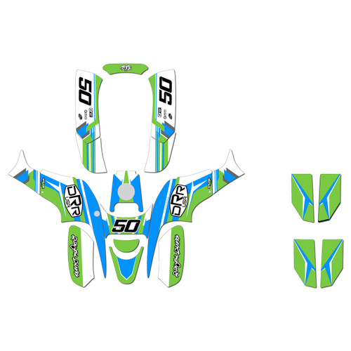drr drx90 graphics kit all years evolution series green