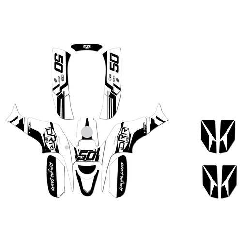 drr drx90 graphics kit all years evolution series white