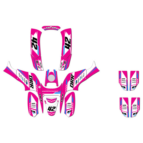 drr drx50 graphics kit all years lethal series magenta