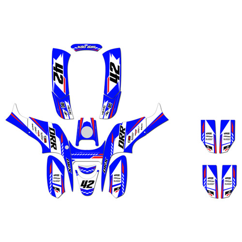 drr drx70 graphics kit all years lethal series blue
