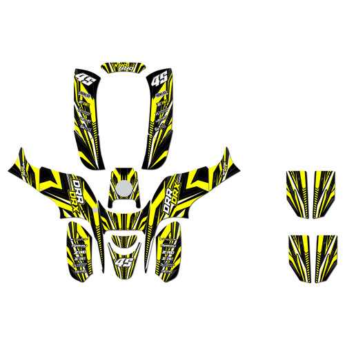 drr drx70 graphics kit all years prime series yellow