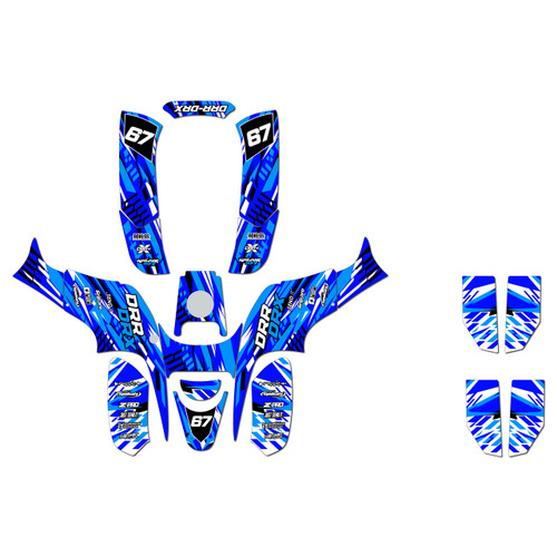 drr drx90 graphics kit all years reflex series blue