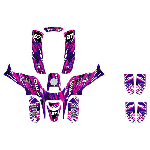 drr drx90 graphics kit all years reflex series purple