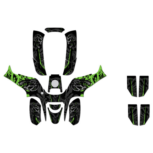 drr drx90 graphics kit all years revolt series green