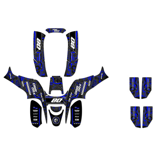 drr drx90 graphics kit all years rift series blue