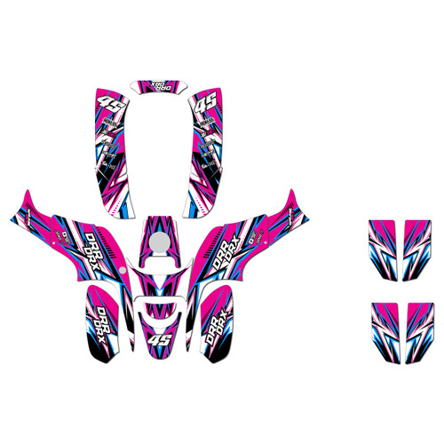 drr drx90 graphics kit all years shred series magenta