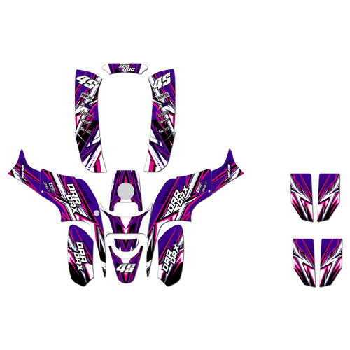 drr drx90 graphics kit all years shred series purple