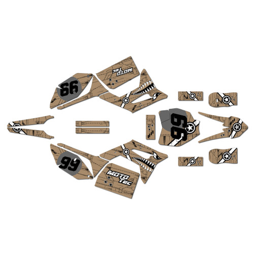mototec pro60v graphics kit all years predator series tan