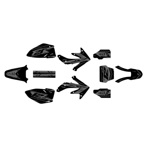 honda crf450r graphics kit 2008 lethal series smoke