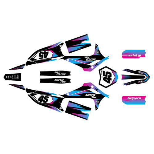 mototec pro72v-8000w graphics kit all years division series magenta