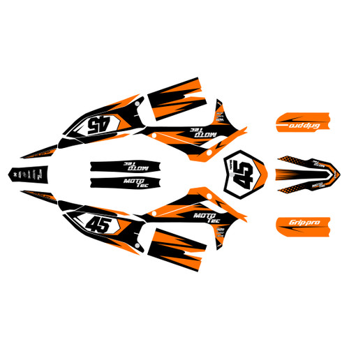 mototec pro72v-8000w graphics kit all years division series orange