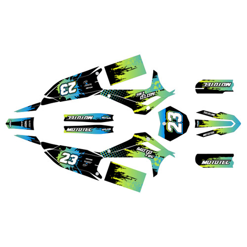 mototec pro72v-8000w graphics kit all years splash series green