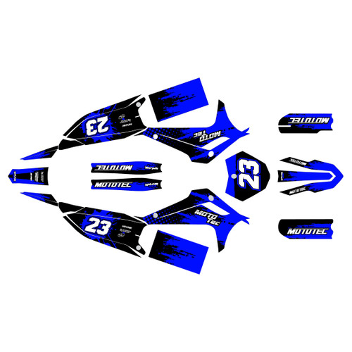 mototec pro72v-8000w graphics kit all years splash series blue