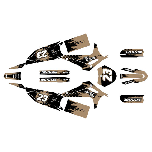 mototec pro72v-8000w graphics kit all years splash series tan