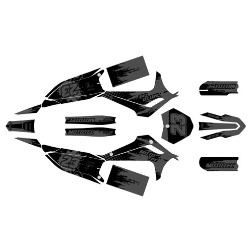 mototec pro72v-8000w graphics kit all years splash series smoke