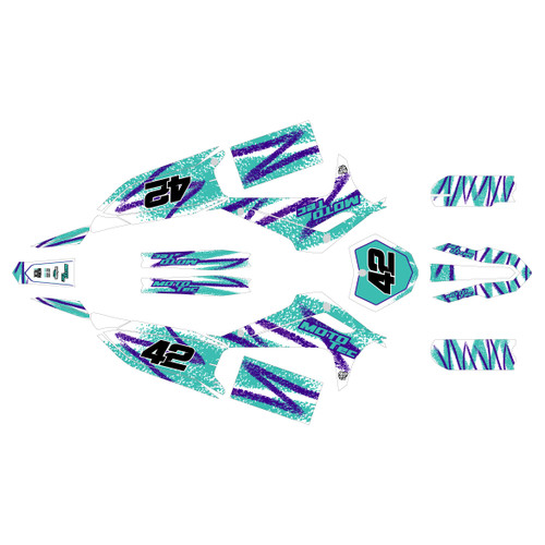 mototec pro72v-8000w graphics kit all years whiplash series teal