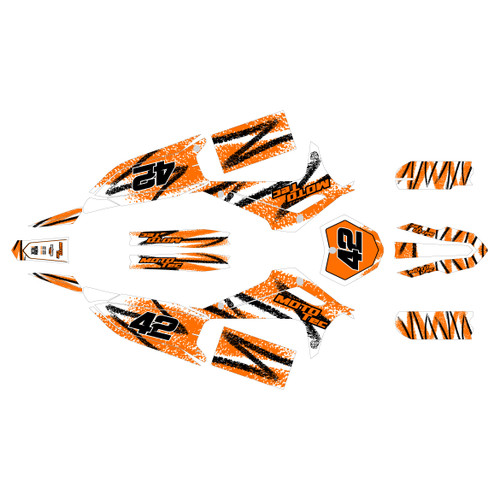 mototec pro72v-8000w graphics kit all years whiplash series orange