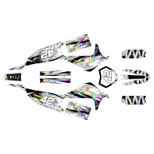 mototec pro72v-8000w graphics kit all years whiplash series rainbow