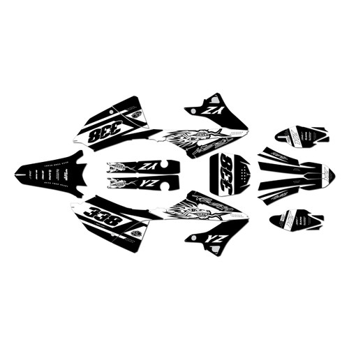 yamaha yz250 graphics kit 2022-2026 blitz series white