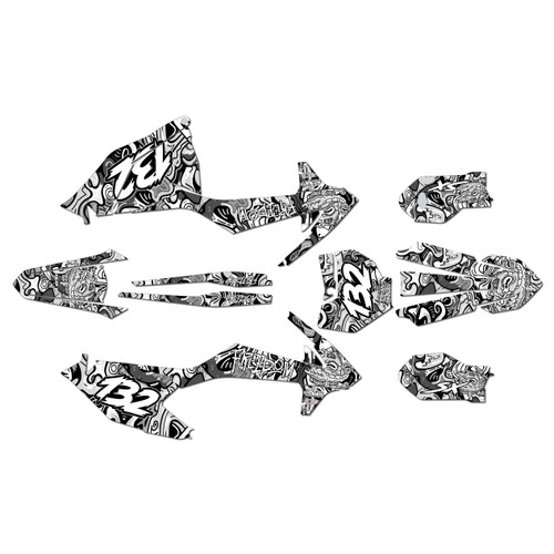 ktm 85sx graphics kit 2018-2024 vandal series white