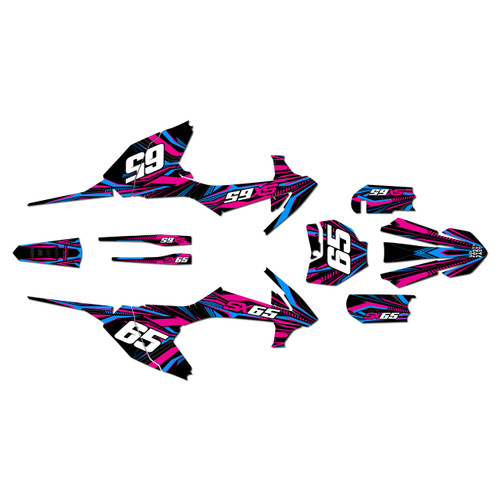 ktm 65sx graphics kit 2016-2023 prime series magenta