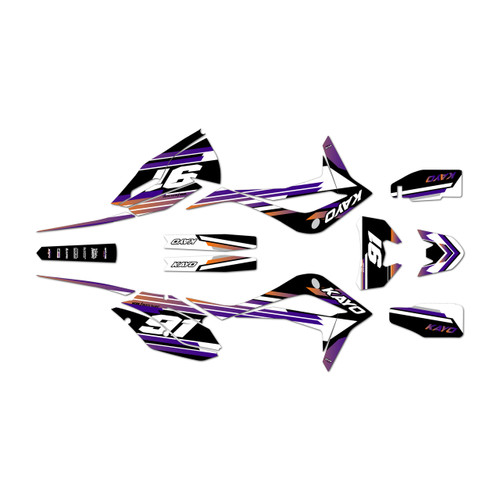 kayo k6efi250 graphics kit all years coil series purple