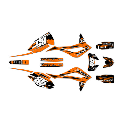 kayo k6efi250 graphics kit all years guard series orange