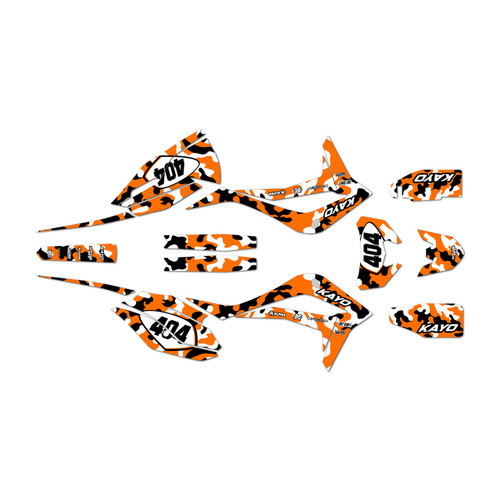 kayo k6efi250 graphics kit all years invasion series orange