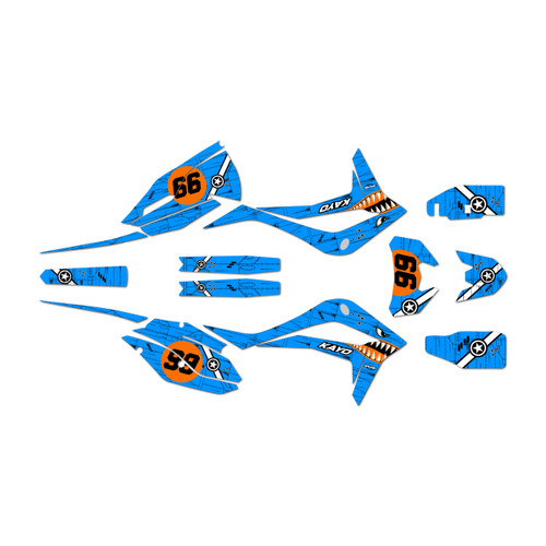 kayo k6efi250 graphics kit all years predator series cyan