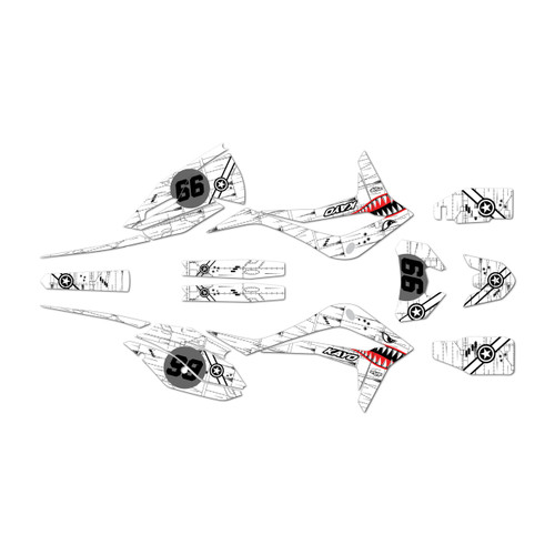 kayo k6efi250 graphics kit all years predator series white
