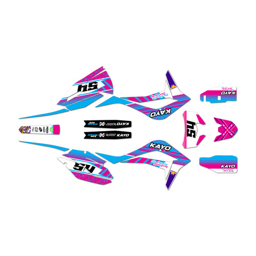kayo k6efi250 graphics kit all years pulse series magenta