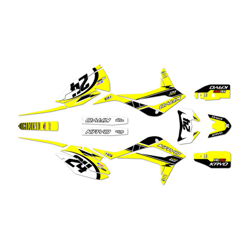 kayo k6efi250 graphics kit all years speed series yellow