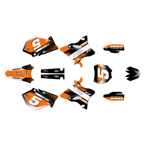 Graphics Kit for Yamaha YZ250 (2005) Turbo Series