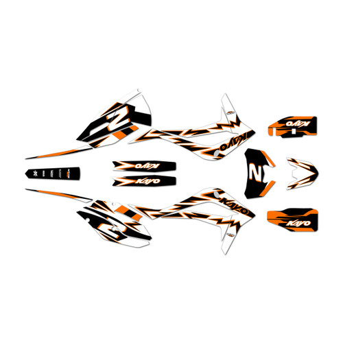 kayo k6efi250 graphics kit all years vizion series orange