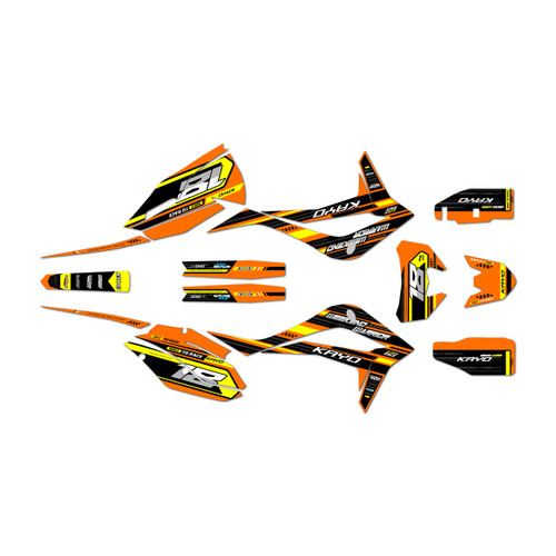 kayo k6efi250 graphics kit all years warrior series orange