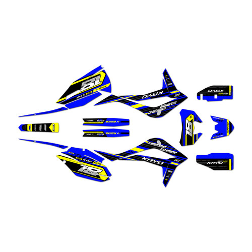 kayo k6efi250 graphics kit all years warrior series blue