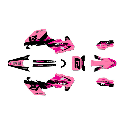 husqvarna tc85 graphics kit 2025-2026 crew series pink