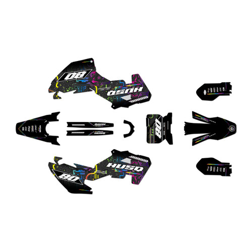 husqvarna tc85 graphics kit 2025-2026 rift series rainbow