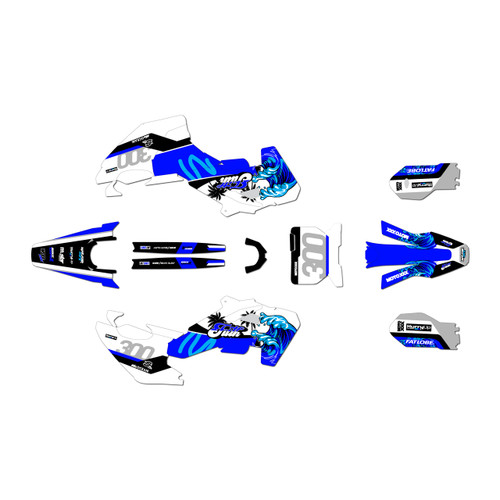 husqvarna tc85 graphics kit 2025-2026 surfsup series blue