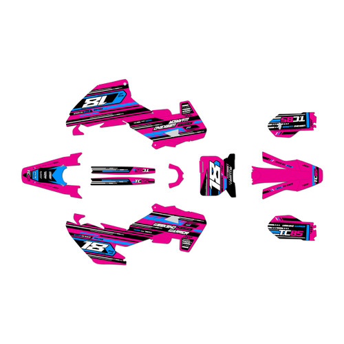 husqvarna tc85 graphics kit 2025-2026 warrior series magenta