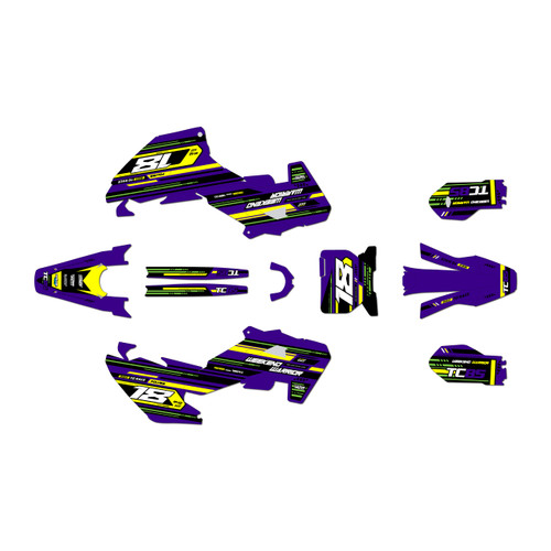 husqvarna tc85 graphics kit 2025-2026 warrior series purple