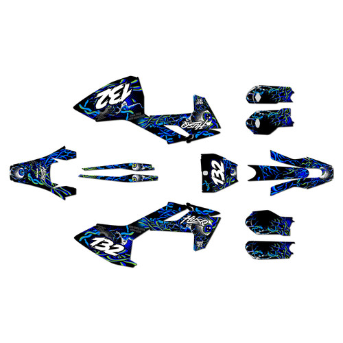 husqvarna tc85 graphics kit 2023-2024 core series blue