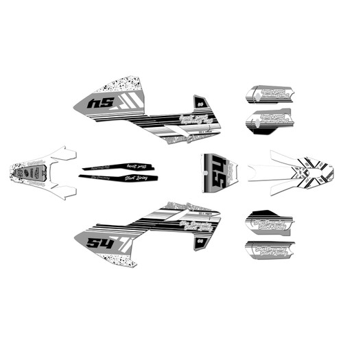 husqvarna tc85 graphics kit 2018-2022 split series white