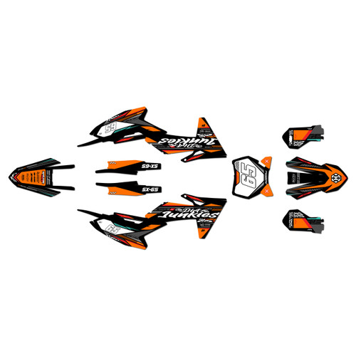ktm 65sx graphics kit 2024-2026 rugged series orange