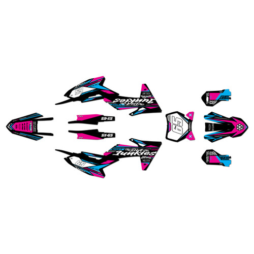 ktm 65sx graphics kit 2024-2026 rugged series magenta
