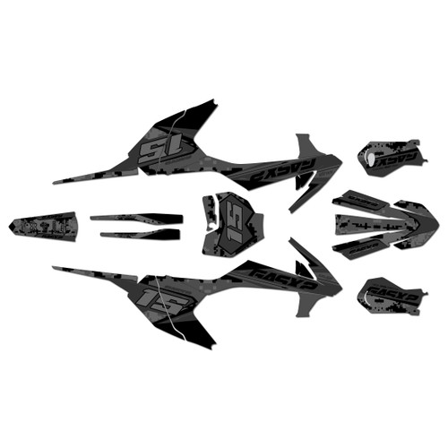 gasgas mc65 graphics kit 2021-2023 cloaked series smoke