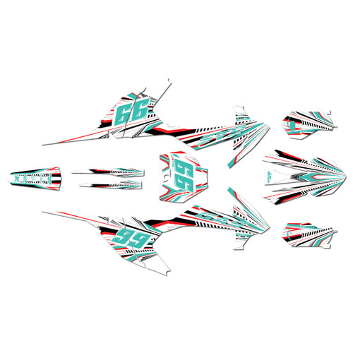 gasgas mc65 graphics kit 2021-2023 prime series teal-shift