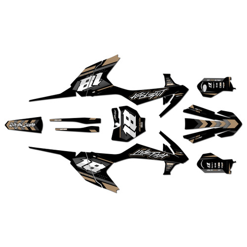 gasgas mc65 graphics kit 2021-2023 rebel series tan