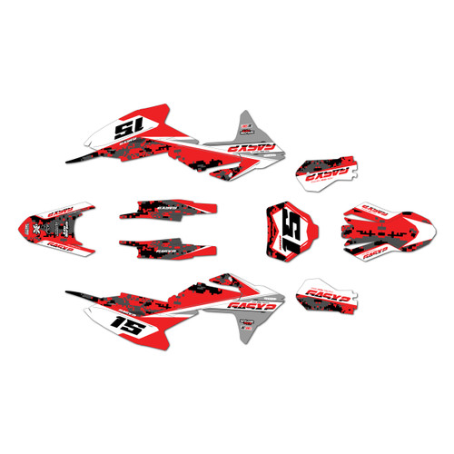 gasgas mc65 graphics kit 2024-2026 cloaked series red