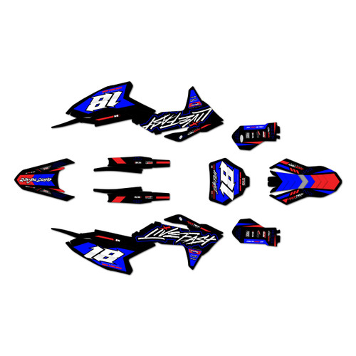 gasgas mc65 graphics kit 2024-2026 rebel series blue